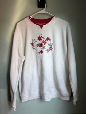 Vintage Poinsettia Crew Neck